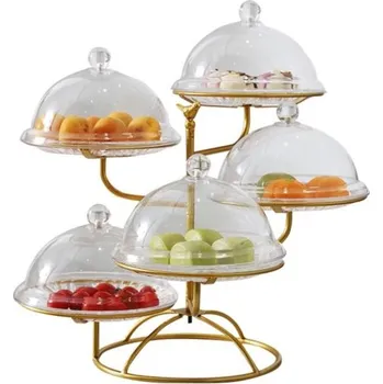 Železný stojan na cukroví zlatá