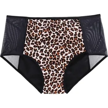 Menstruační kalhotky Menstruační kalhotky s vysokým pasem leopardí XL