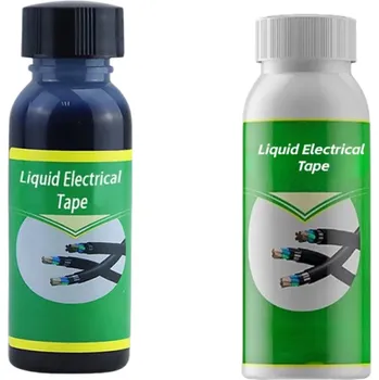 Kancelářské lepidlo Tekutá izolační páska 2 ks bílá a černá 100 ml Tekutá páska pro izolaci elektrických vodičů a kabelů