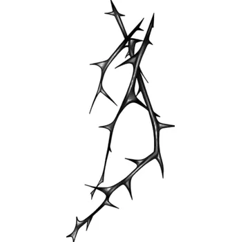 Tetování Dočasné vodotěsné tetování Trny 15 cm Falešné tetování na ruku a nohu Tetovačka s ostnatým motivem Odolné dočasné tetování na 12–15 dní