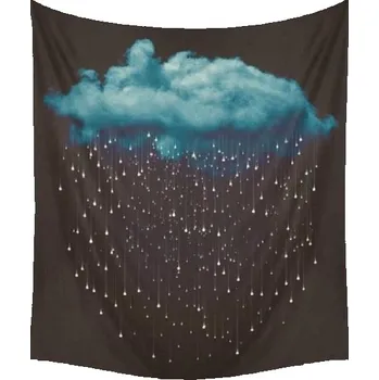 Nástěnné svítidlo Nástěnná tapiserie s oblakem