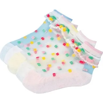 Dívčí průsvitné ponožky s ovocem - 5 párů 4-6 let