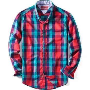 Pánská košile Pánská kostkovaná košile F676 XS 2