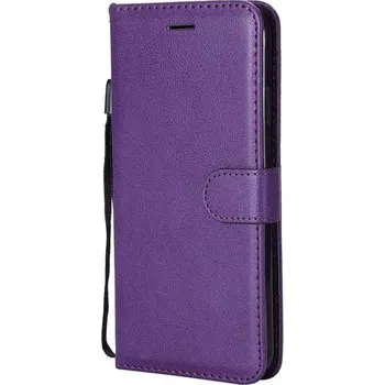 Pouzdro na mobilní telefon Flipové pouzdro na Huawei Y7 2019 fialová