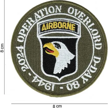 Módní doplněk Fostex® Nášivka D-Day 80 101st Airborne