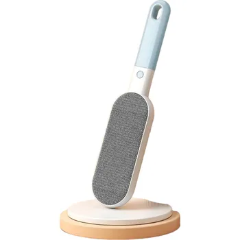 Oboustranný odstraňovač chlupů se 3 nástavci Čistící kartáč na chlupy Odstraňovač žmolků Opakovaně použitelné šedá