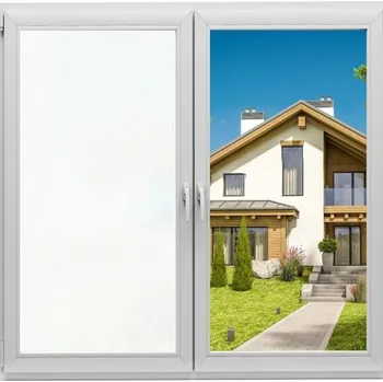 Roleta Okenní fólie statická přilnavost 30 x 500 cm Dekorativní fólie na okno Privátní fólie s ochranou proti slunci a UV záření bílá