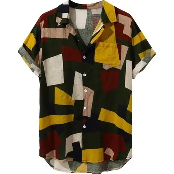 Pánská košile Pánská košile s krátkým rukávem F606 S 1