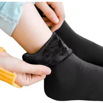 Pánské ponožky Zateplené vysoké ponožky černá