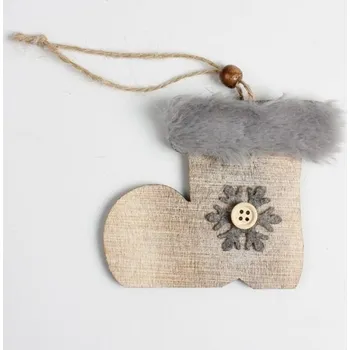 Vánoce Vánoční dřevěná ozdoba na zavěšení 6