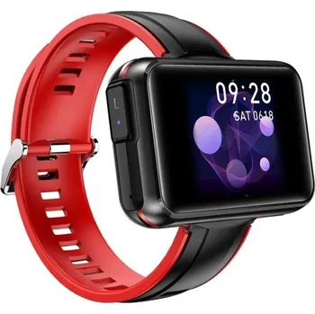 Chytré hodinky Chytré hodinky s vestavěnými sluchátky K1431 červená