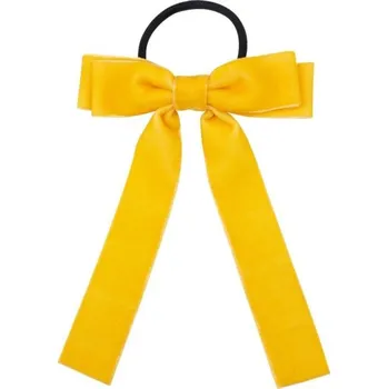 Gumička do vlasů s mašlí žlutá