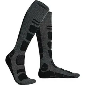 Pánské ponožky Pánské dlouhé ponožky na zimu Lyžařské termo ponožky Teplé kompresní ponožky na lyže ve velikosti 39-43 černá