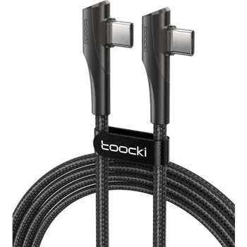 Datový kabel Rychlonabíjecí kabel USB C na USB C 2 m 60W 90° konektor datový kabel 5A 480 Mbps dlouhý pevný kabel pro telefon tablet notebook nabíjení