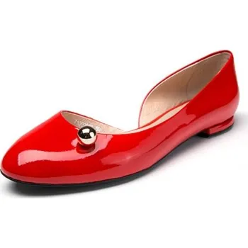 Dámské baleríny Elegantní dámské baleríny červená 38