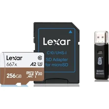 Ukládání dat Paměťová karta Micro SDXC s USB čtečkou 2.0 256GB