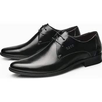 Pánské polobotky Elegantní pánské společenské boty - Černé 43