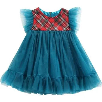 Dívčí šaty Dívčí šaty N592 tyrkysová 4