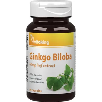 Fitness strava Vitaking Ginkgo Biloba 60mg Leaf Extract 90 kapslí