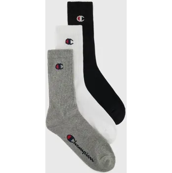 Pánské ponožky Ponožky Crew 3Pack Grey - Champion Velikost: L, L - (43 - 46), Barva: Šedá