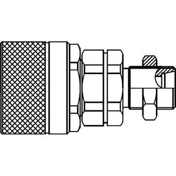 Fitinka Vsuvka série QHPA šroubovací, těžká řada, M24x1,5vni, DN1/2" Rectus Parker QHPA14-E7X6-C