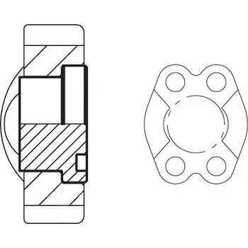 Příslušenství k čerpadlu Hydraulická příruba koncová 4", 114,5x127,0, 35 bar Parker 64PMQ1CF