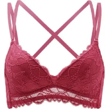 Podprsenka Podprsenka s překříženými ramínky červená 75B