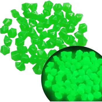 Zahradní dekorace Dekorativní svítící kamínky 200 ks zelená