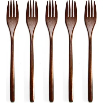 Příbor Dřevěné vidličky 5 ks