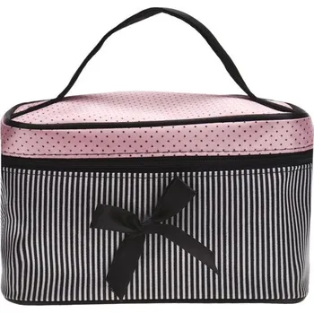 Kosmetická taška Kosmetická taštička s mašlí J1346 černá