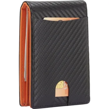 Peněženka Pánská peněženka 11 x 8 cm PU kůže s přední kapsou na karty Kompaktní pánská peněženka na karty Stylová malá peněženka pro muže