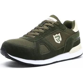 Pracovní obuv Pánské bezpečnostní boty armádní zelená 42