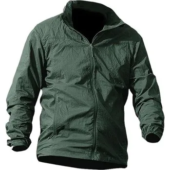 Pánská větrovka Pánská nepromokavá bunda tmavě zelená 3XL