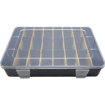 Úložný box Úložný box na šroubky Plastový organizér 24 přihrádek Malý box na spojovací materiál Přenosný kufřík na nářadí Odolný box 20,2 x 13,5 x 3,8 cm