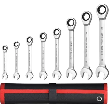 Klíč Sada kombinovaných klíčů 8 ks Ocelové ráčnové klíče 8 - 22 mm Hobby příslušenství