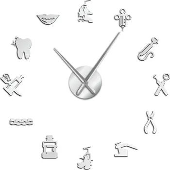 Hodiny Nástěnné samolepící hodiny G1868