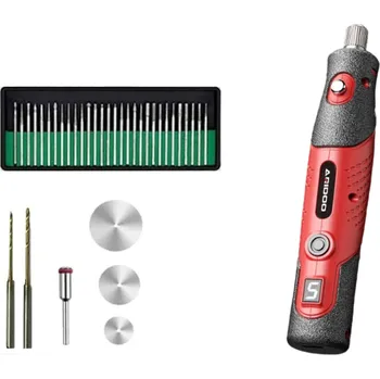 Vrtačka Elektrická mini bruska s příslušenstvím 36 ks Bezdrátová mini vrtačka 4,2 V 15,5 x 2,7 cm Mikrobruska Gravírovací pero
