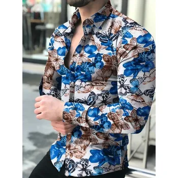 Pánská košile Pánská košile se vzorem F435 L 25