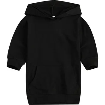 Dívčí šaty Dívčí mikinové šaty černá 4