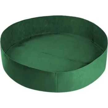 Kulatý záhon z netkané textilie zelená M