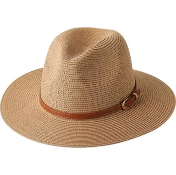 Klobouk Slaměný klobouk s páskem béžová