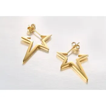 Náušnice Náušnice ve tvaru hvězdy J2024 zlatá