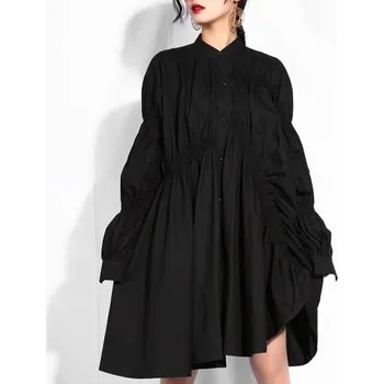 Dámské šaty Krátké volné šaty černá