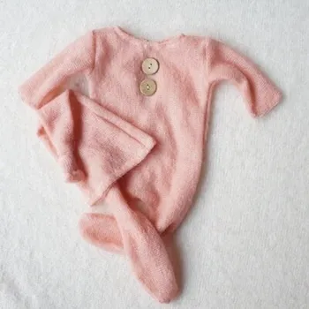 Kojenecké oblečení Dětský set čepice a dupačky růžová