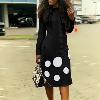 Dámské šaty Košilové midi šaty černá S