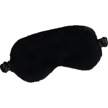 Škraboška na spaní Plyšová maska na spaní černá