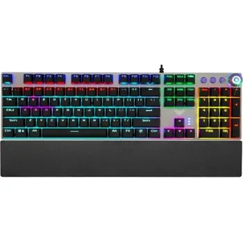 Podsvícená herní klávesnice s podporou zápěstí 1