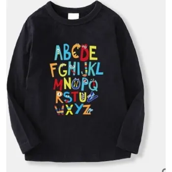 Dívčí tričko Dětské tričko s dlouhým rukávem B1564 černá 4