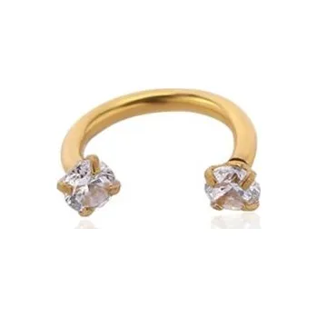 Náušnice Náušnice se zirkonem G412 zlatá