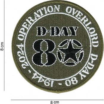 Módní doplněk Fostex® Nášivka D-Day 80 operation overlord